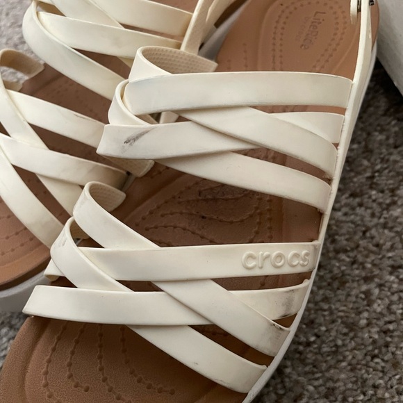 CROCS Brooklyn Strappy Wedge Sandals - Picture 5 of 6